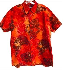 PACKARD Colorful Resort Aloha Style SHIRT XL